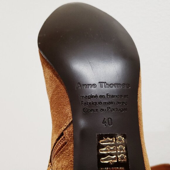 NWOT Anne Thomas Ankle Boots Softy Chestnut Sz 40 - Picture 5 of 8